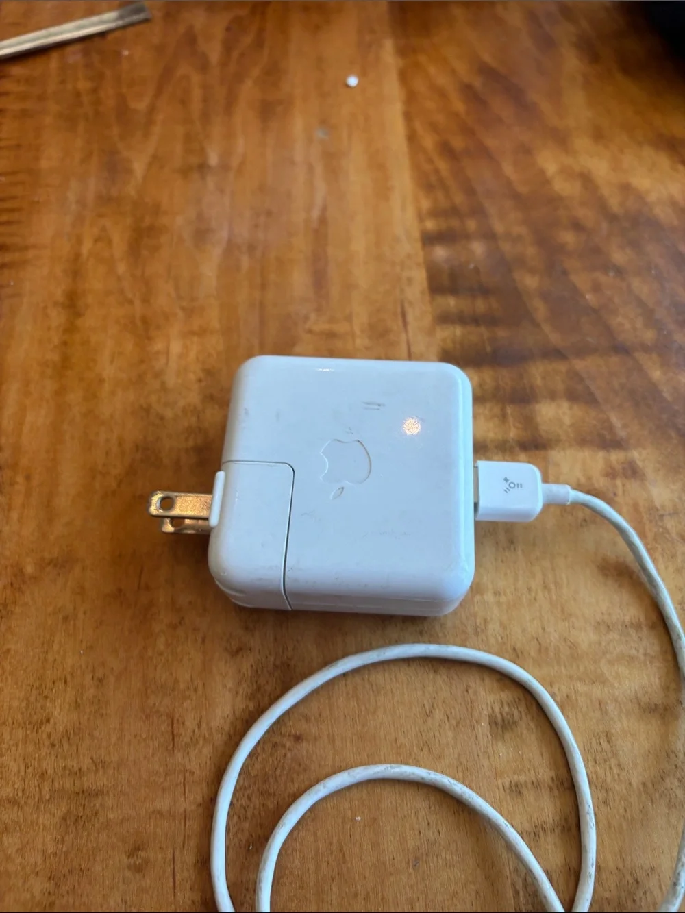 Apple White MagSafe Power Adapter with Attached Cable